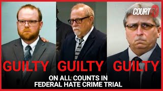 GUILTY The men who killed Ahmaud Arbery found guilty of committing hate crimes  COURT TV [upl. by Nairam]