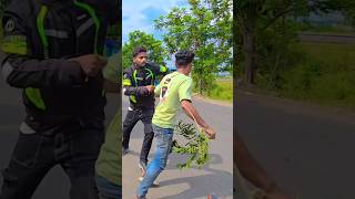 Muklesur bhaijaan vs chapri fight  rider youtubeshorts bikerider 2024 motovlog [upl. by Nole]