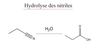 Hydrolyse des nitriles [upl. by Frasch]