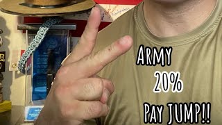 20 Army Pay Jump 😳 [upl. by Dorcas336]