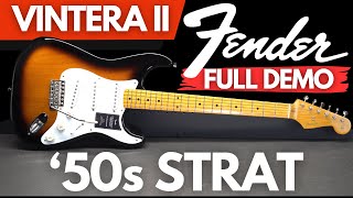 Fender Vintera II 50s Stratocaster FULL DEMO [upl. by Lenahs188]