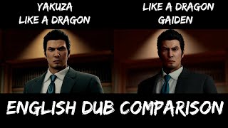 Kiryu English Dub Comparison  Yong Yea and Darryl Kurylo [upl. by Atinid687]