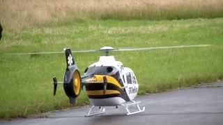 STAT MedEvac EC135s Huge RC Scale Helicopter N603ME at Swiss Heli Challenge 2015 [upl. by Takara]