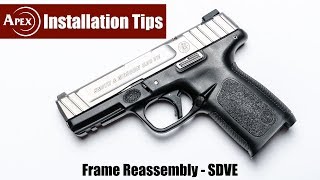 How To Reassemble The SDVE Frame [upl. by Tutt]