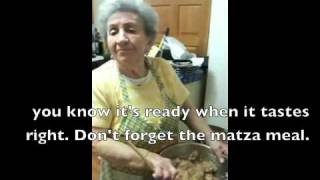 Bubby Chanele makes Gefilte Fish in Yiddish [upl. by Anayt64]