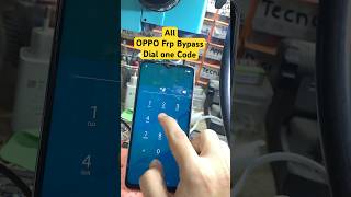 OPPO FRP BYPASS  Dial One Code Easy Trick 😱 shortvideo youtubeshorts viralvideo foryourpage [upl. by Araldo]