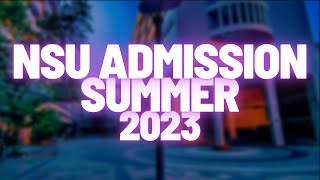 North South University Summer 2023 Admission  Paid Course amp Details [upl. by Christoper]