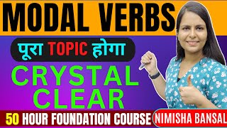 MODAL VERBS IN ENGLISH GRAMMAR  CONCEPT EXAMPLES  MODAL VERBS  NIMISHA BANSAL [upl. by Napas]