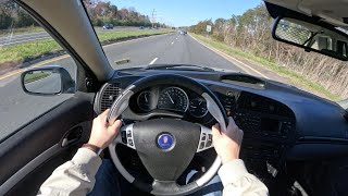 2006 Saab 93 Aero SportCombi  POV Test Drive  060 [upl. by Cirnek606]