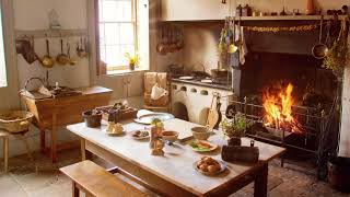 AmbienceASMR 18th Century Kitchen amp Fireplace 5 Hours [upl. by Plate]