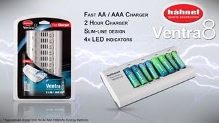 Hähnel Ventra 8 AA  AAA Battery Charger [upl. by Relyhs412]