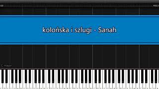 kolońska i szlugi  Sanah  piano tutorial by Paul Raksa [upl. by Leumhs600]