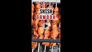 Make an authentic shish tawook recipe chicken skewers 🤩 [upl. by Crispin]