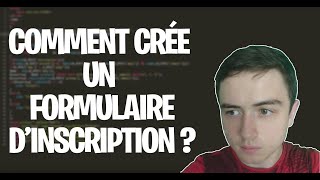 TUTO COMMENT CREE UN FORMULAIRE D’INSCRIPTION EN 2020  PHP HTML MYSQL [upl. by Ydnak]