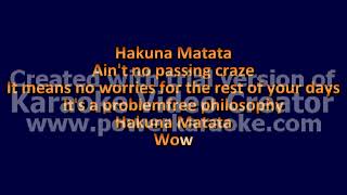 Jimmy Cliff Lebo M Hakuna Matata Lyrics Lion King Soundtrack [upl. by Ettennaj257]