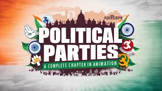 Political Parties class 10th cbse in hindi  Civics class 10 chapter 4 NCERT animation video [upl. by Corsetti]