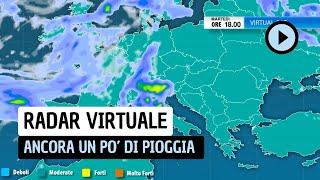 Radar Virtuale lanimazione con le piogge di inizio settimana [upl. by Rinum102]