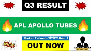 APL Apollo Tubes Q3 Results 2024  APL Apollo result  APL Apollo Tubes Ltd share latest news  APL [upl. by Gone]