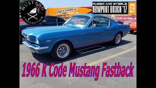 Immaculate K code 1966 Mustang GT Fastback 289 Hipo Russo and Steele 2017 Mustang Connection [upl. by Aniahs176]