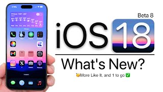 iOS 18 Beta 8 is Out  Whats New [upl. by Iuqcaj]