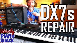 Yamaha DX7s repair  Replacement battery mod amp broken pitch bend [upl. by Madox]