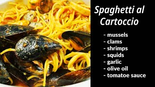 Recipe SPAGHETTI AL CARTOCCIO in crosta [upl. by Llered]