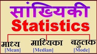 Mean Median Mode  माध्‍य  माध्यिका  बहुलक Part1 [upl. by Acined610]