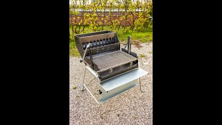 Barbecue CFR  Barbecue a legna con griglia girevole [upl. by Berghoff]