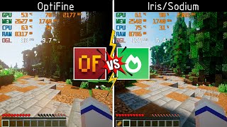 OptiFine VS Sodium  Minecraft 1204 Comparison  BSL shaders Complementary y Chocapic Shaders [upl. by Ytsirhk123]