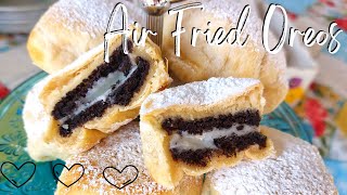 Fried Oreos in the Air Fryer with Crescent Rolls  Air Fryer Dessert Recipes [upl. by Garrott]