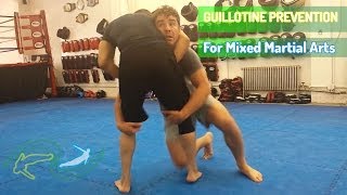 How to prevent guillotine chokes when attempting the takedown  Wrestling for MMA [upl. by Stead]