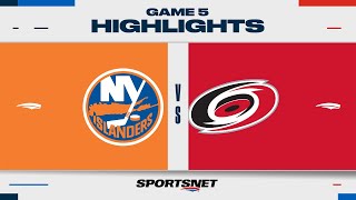 NHL Game 5 Highlights  Islanders vs Hurricanes  April 30 2024 [upl. by Gale912]