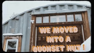 We moved into a Quonset Hut quonsethut homerenovation cabininthewoods [upl. by Ayikan]