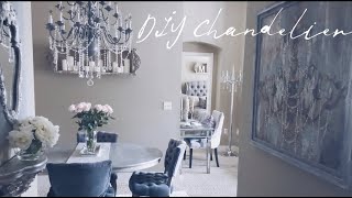 DIY Chandelier  How to transform a Brass Chandelier  French Provincial Modern Chic [upl. by Oirobil80]