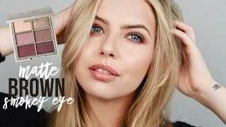 MATTE BROWN PLUM SMOKEY EYE  ILIA BEAUTY COOL NUDE PALETTE  CLEAN BEAUTY MAKEUP TUTORIAL [upl. by Mallin]