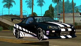 Mod NISSAN SKYLINE GTR R34 PAUL WALKER V3 Buatan gw [upl. by Kissner]