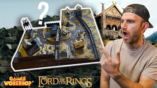 Epic Edoras Construction Building Rohan on a Modular Warhammer Board  Middle Earth SBG [upl. by Haisa]