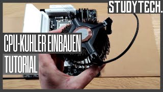 Prozessorkühler einsetzen Sockel 1700  CPUKühler einbauen 4KDeutsch studytech [upl. by Mcbride]