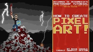 How to Make Pixel Art  Beginner Photoshop Tutorial  By Nick Casale [upl. by Adalheid]