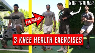 My 3 Favorite Exercises for Jumpers Knee with Pro Dunker Chris Staples [upl. by Helali674]