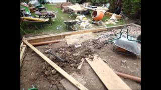 How to install Cubic Metre Soak away and patio installation from start to finish  how to [upl. by Leynwad]