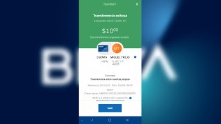 Como realizar un transferencia bancaria SPEI desde BBVA Movil [upl. by Pavior509]