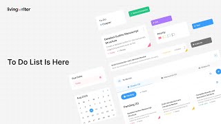 Introducing the ToDo List on LivingWriter [upl. by Ahtibbat]