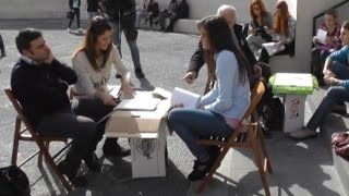 Napoli  Crollo Veterinaria esami in piazza per gli studenti 170216 [upl. by Llenrag]