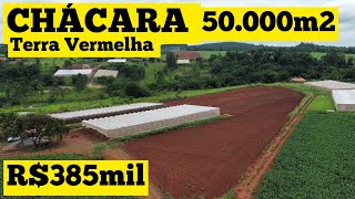 vendidaCHÁCARA EXCELENTE 50000m2 TERRA VERMELHA NASCENTE DE ÁGUA R385mil [upl. by Russel]