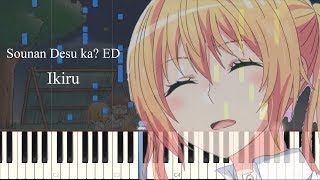 Ikiru  Sounan Desu ka ED Piano Synthesia  Sheet [upl. by Adnwahsar]