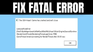 How to Fix Fatal Error On Games [upl. by Kiyoshi909]