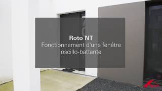 Roto NT  Fonctionnement dune fenêtre oscillobattante [upl. by Baskett]