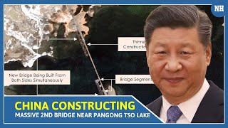 China Constructing Massive 2nd Bridge Near Pangong Tso Lake [upl. by Leroi196]