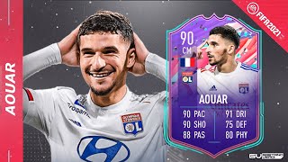 HOUSSEM AOUAR 90  Wie gut ist er in der Offensive ZOM ST  FIFA 21 Player Review [upl. by Oswald]